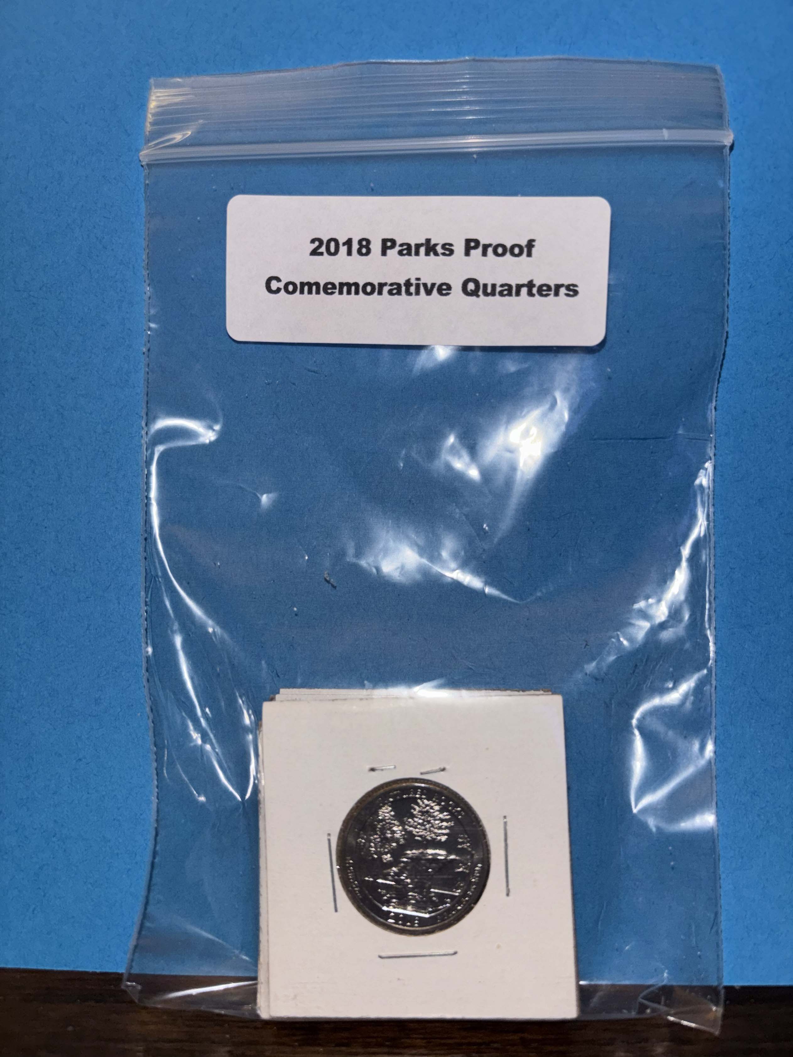 2018 Parks Proof Quarters Grab Bag